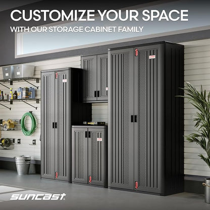 Suncast Heavy-Duty Resin Outdoor Storage Cabinet, Made in the USA - Image 9