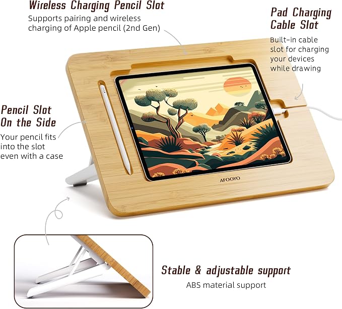 Bamboo Tablet Drawing Stand - Image 4