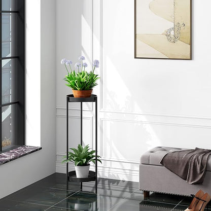 2 Tier Metal Flower Plants Holder, - Image 6