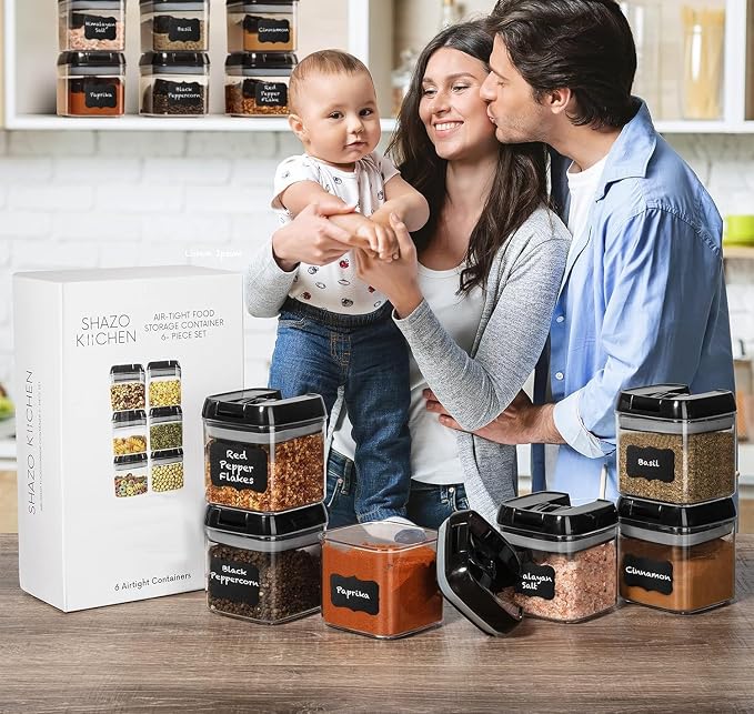 Shazo 6 PC Airtight Food Storage Containers - Image 7