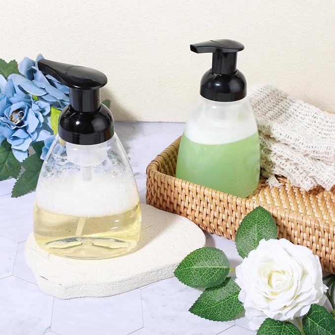 12 Pack Foam Soap Dispenser, 8oz/250ml Refillable Pump Bottle Dispenser Clear - Image 3