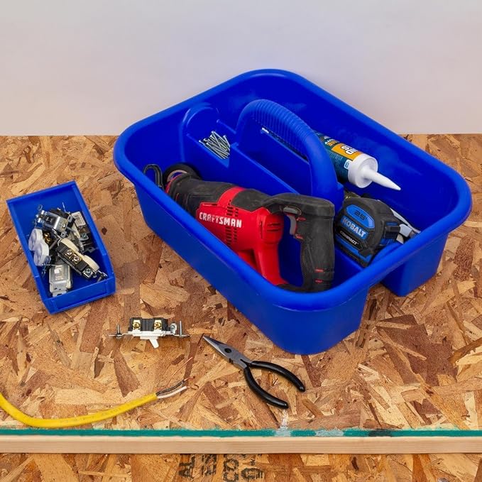 Akro-Mils 09185 Plastic Tote Tool & Supply Cleaning Caddy - Image 2