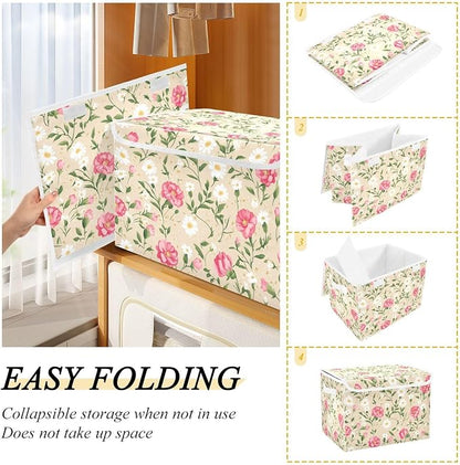 Storage Bins with Lids Storage Containers Storage Box with Handles Storage - Image 4