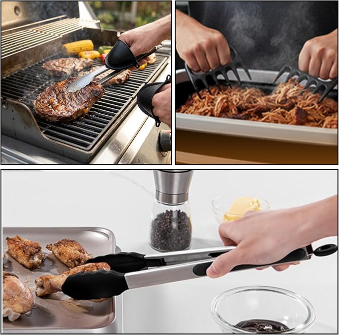 Collapsible BBQ Prep Tub 3-IN-1 16L Black | Portable Meat Marinating Container - Image 5