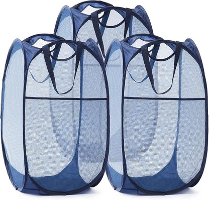 TECHMILLY Collapsible Mesh Pop Up Laundry Hamper by TECHMILLY