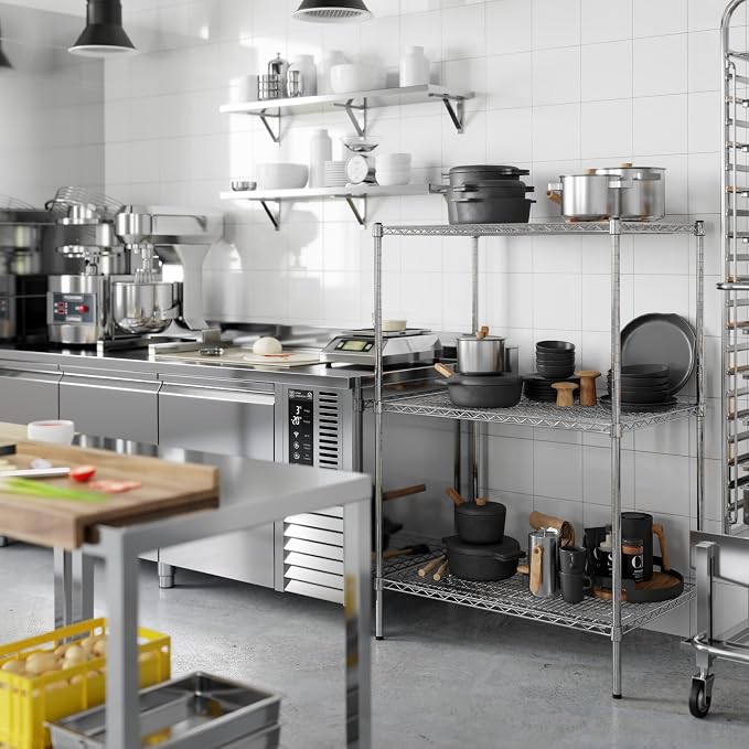 24" Deep x 36" Wide x 54" Height Wire Shelving Kit | 3-Tier | NSF Commercial - Image 7