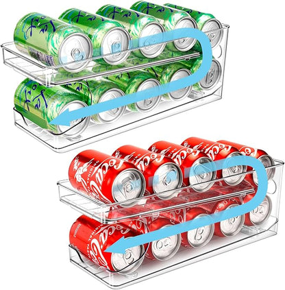 2 Pack Rolling Soda Can Organizer by BingoHive