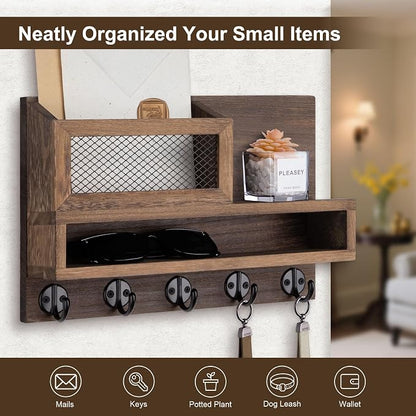 Key Holder for Wall, Mail Organizer Wall Mount - Image 7