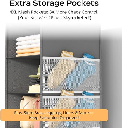 Extra Deep Hanging Closet Organizer - Image 6