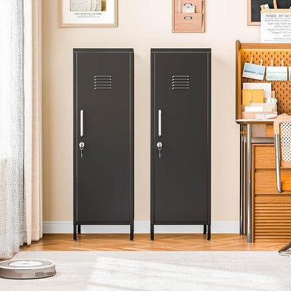 PAOFIN 47" Metal Storage Locker, Lockable Employees Metal Locker - Image 2