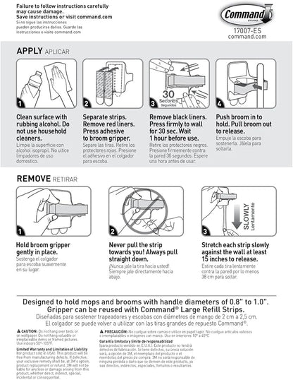 Command Broom and Mop Gripper, Organize Damage-Free - Image 10
