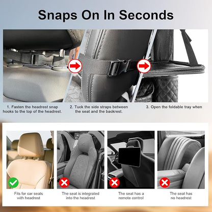 Car Seat Organizer with Foldable Table Tray - Image 6