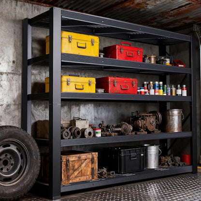 Storage Shelves Heavy Duty Metal Shelving 84" H, Adjustable Garage Shelves - Image 9
