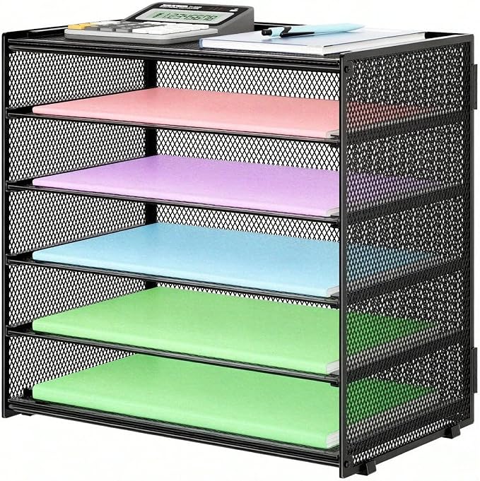 6 Trays Paper Organizer with Handle by SUBEKYU