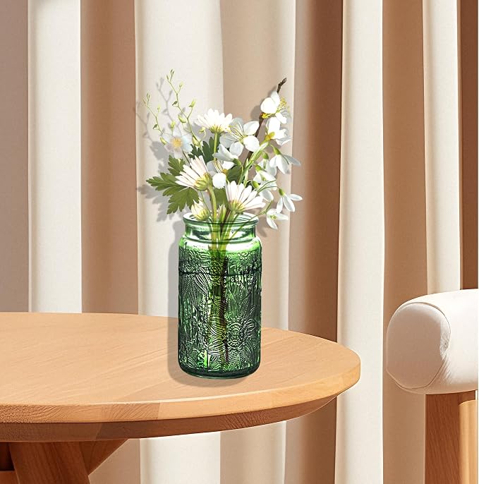 Vintage Glass Storage Jar with Solid Wood Lid - Image 3