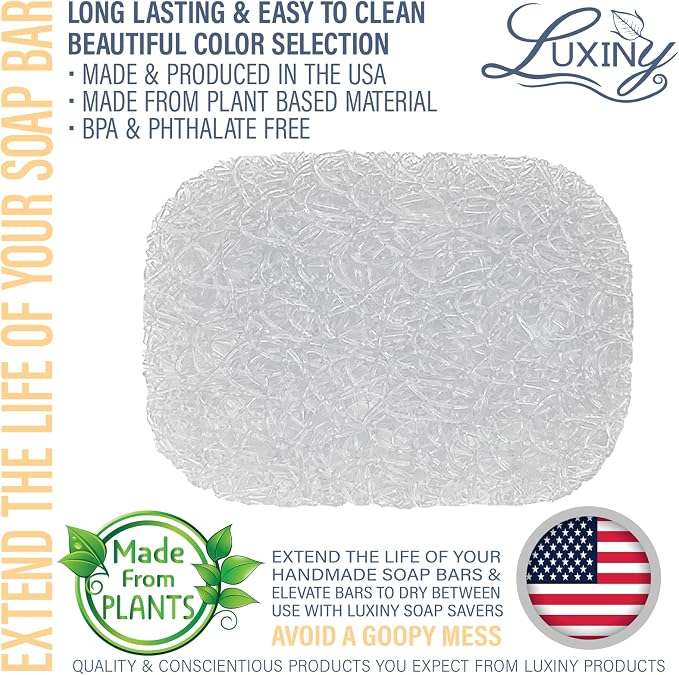 Soap Savers for Bar Soap & Shampoo Bar Holder, American Made by Luxiny - Image 2