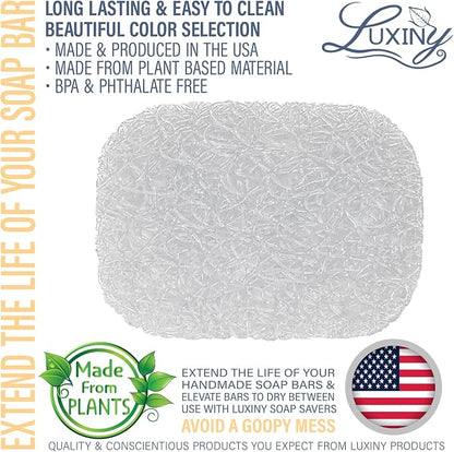 Soap Savers for Bar Soap & Shampoo Bar Holder, American Made by Luxiny - Image 2