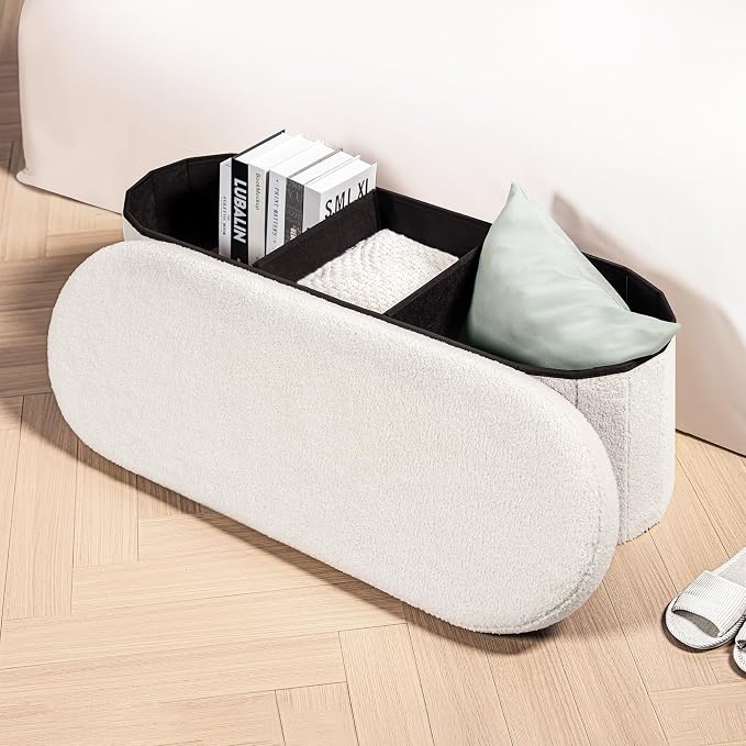 B FSOBEIIALEO Ottoman with Storage - Image 2