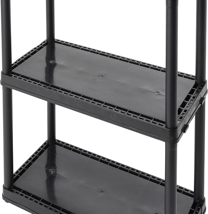 Gracious Living 3 Shelf Fixed Height Light Duty Storage Unit 12 x 24 x 33 - Image 9