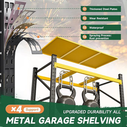 Letaya 4000LBS Heavy Duty Storage Shelves, 4 Tier Large Tall Industrial Shelving - Image 7