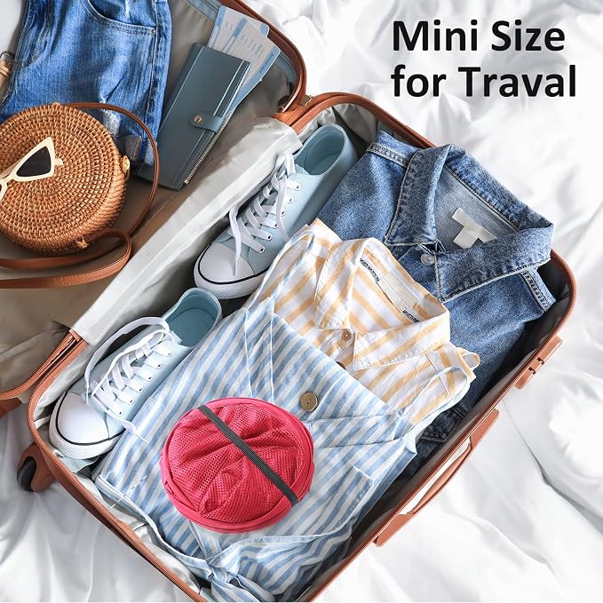 TECHMILLY Collapsible Mesh Pop Up Laundry Hamper - Image 2