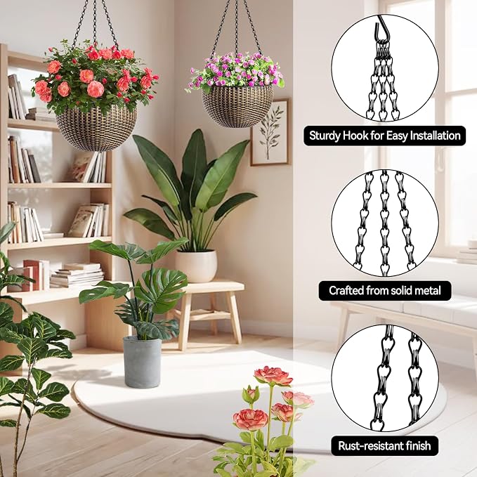 4 Pack, 24 Inch Hanging Basket Chain - Image 3