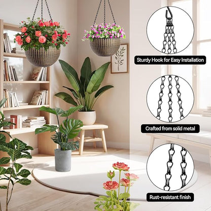 4 Pack, 16 Inch Hanging Basket Chain - Image 3