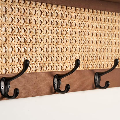 Coat Rack Wall Mount with Hooks & Shelf - Image 5