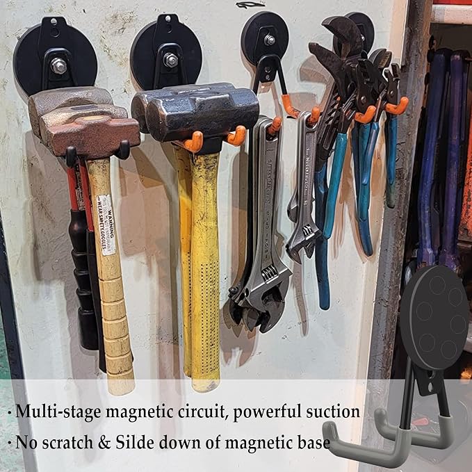 ULIBERMAGNET Heavy Duty Magnetic Hooks, Strong Large Magnet Hooks - Image 3