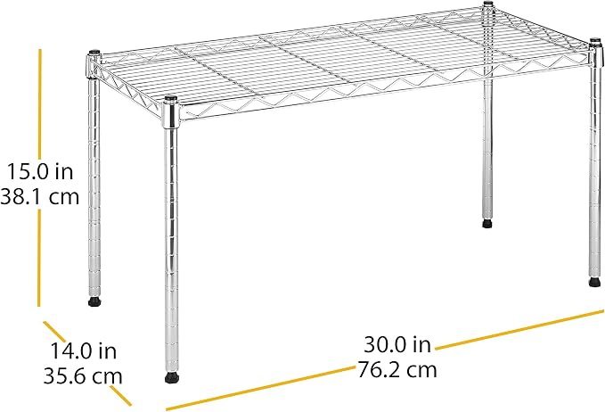 Whitmor Wire Shelving Unit, Metal Storage Shelves, Durable Heavy Duty Shelf - Image 3