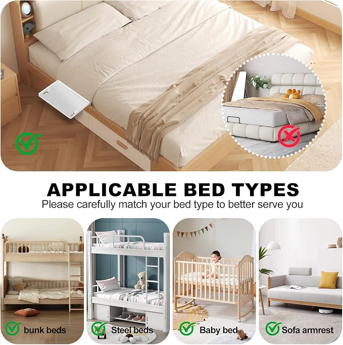 Bedside Shelf for Bunk & Loft Beds, College Dorm Room and Kids Room Essentials - Image 3