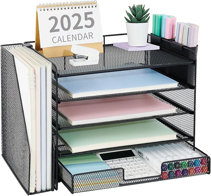OPNICE Desk Organizer, 5-Tier Desktop File Organizer - Image 8