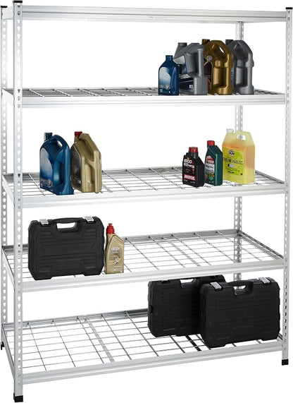 Amazon Basics 4000IBS Heavy Duty Adjustable Storage Shelving Unit, 5 Shelf - Image 9