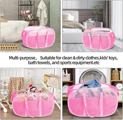 Collapsible Laundry Baskets, Tear Proof Pop Up Laundry Hamper - Image 8
