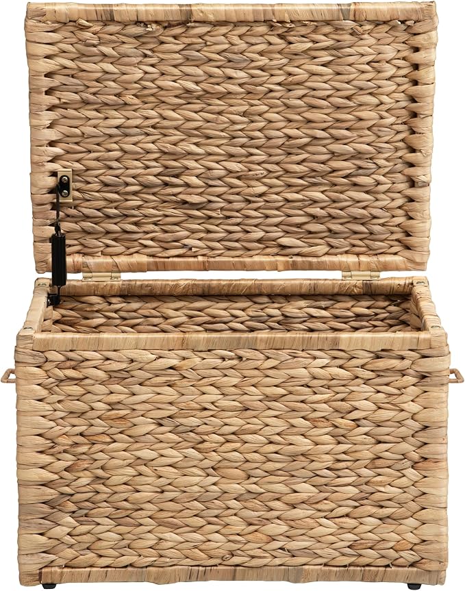 eHemco Storage Trunk with Metal Frame, 20.5 by 14.8 by 13.4 Inches | Safety - Image 5