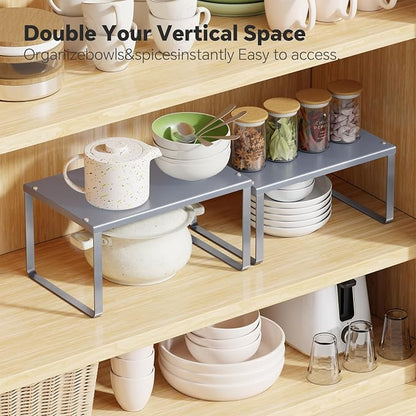 Simple Trending Cabinet Organizer Shelf, Kitchen Storage, Expandable, Metal - Image 4