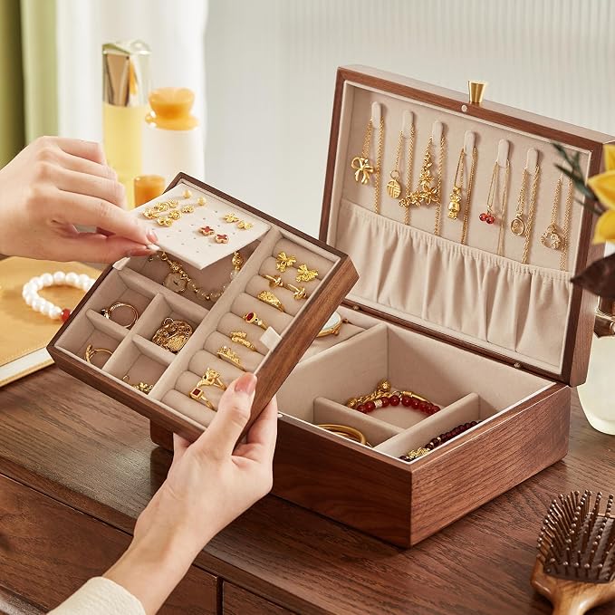 CHOSIN Black Walnut Wooden Jewelry Box - Image 4