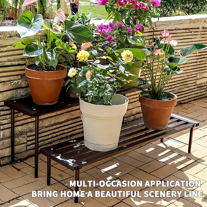 Metal Plant Stand, Rust-proof Aluminum Flower Pot Stand, Plants Display Stands - Image 2