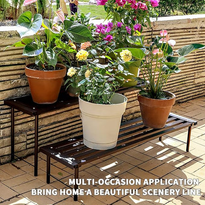 Metal Plant Stand, Rust-proof Aluminum Flower Pot Stand, Plants Display Stands - Image 2