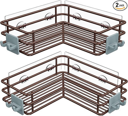 Nieifi Adhesive Corner Shower Caddy Shelf Basket Rack by Nieifi