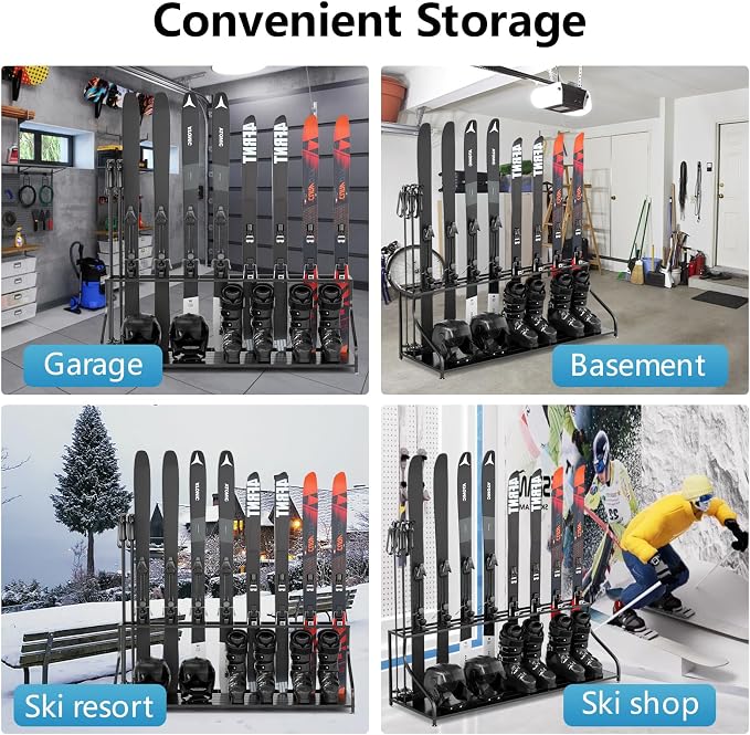 Ski Storage Rack-Holder Garage - Image 7