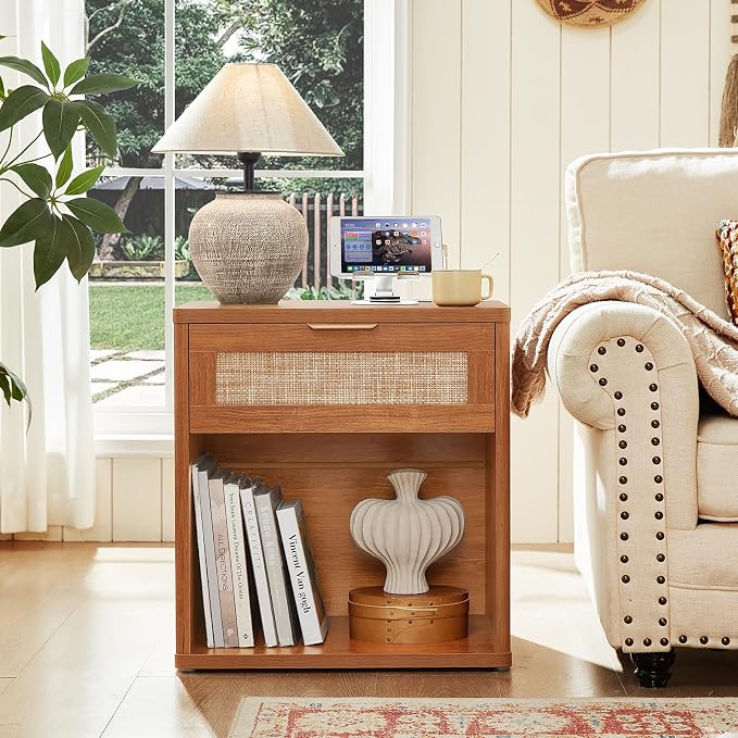 LEYAOYAO Rattan Nightstands Set of 2 - Image 9
