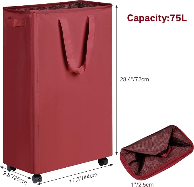 efluky Slim Laundry Hamper - Image 2