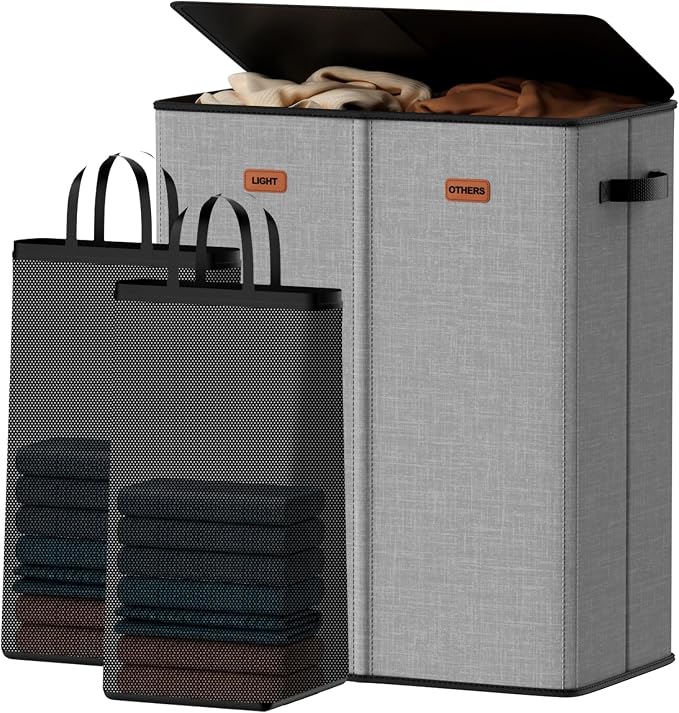 150L Double Laundry Hamper by Vexalora