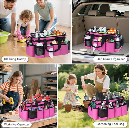 Cleaning Caddy Bag, Extra Large Cleaning Supplies Organizer - Image 6