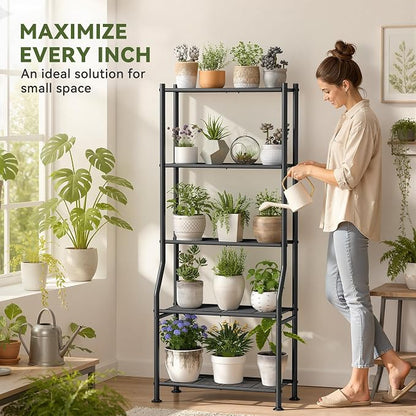 Livilord 5-Tier Plant Stand Indoor Outdoor, Waterproof Corner Garden Rack - Image 2