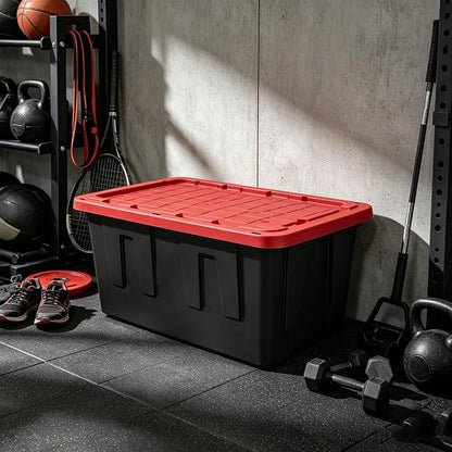 40 Gallon Tote 2 Pack, Heavy Duty Stackable Plastic Storage Bins - Image 9
