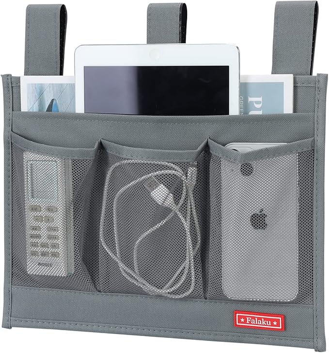 Hanging Bedside Caddy, Bedside Organizer Caddy by Falaku