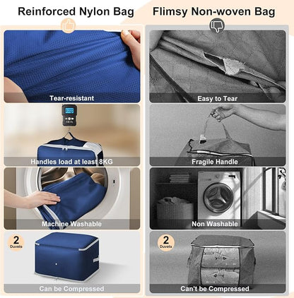 Comforter Storage Bag - 130L Blanket Storage Bags 3-Layer Ultra Space Saving - Image 4