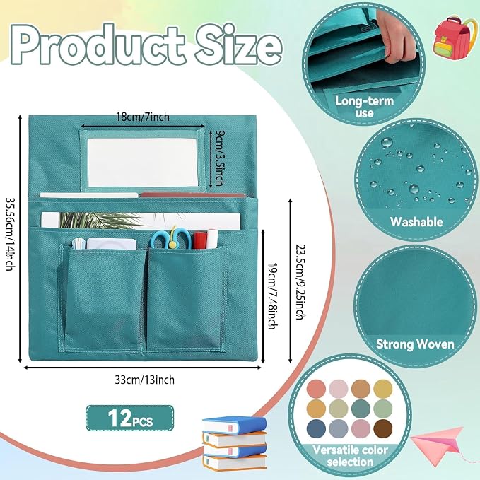 gisgfim 12 Pcs Small Chair Pockets - Image 2